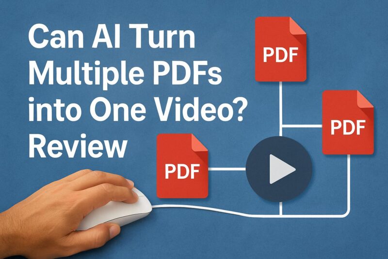can ai turn multiple pdfs into one video
