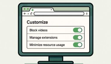 customizable browser features